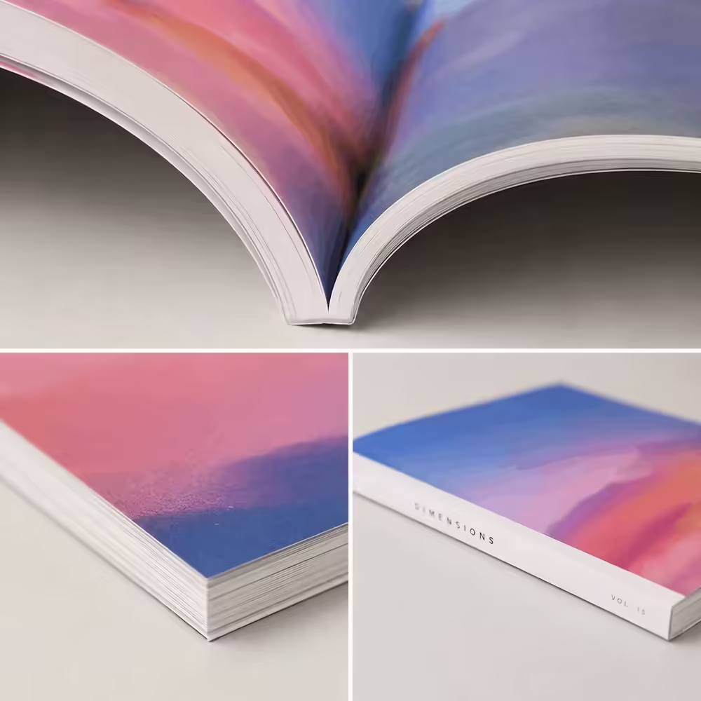 Close-up of the premium paper and print quality used in Pictsy books